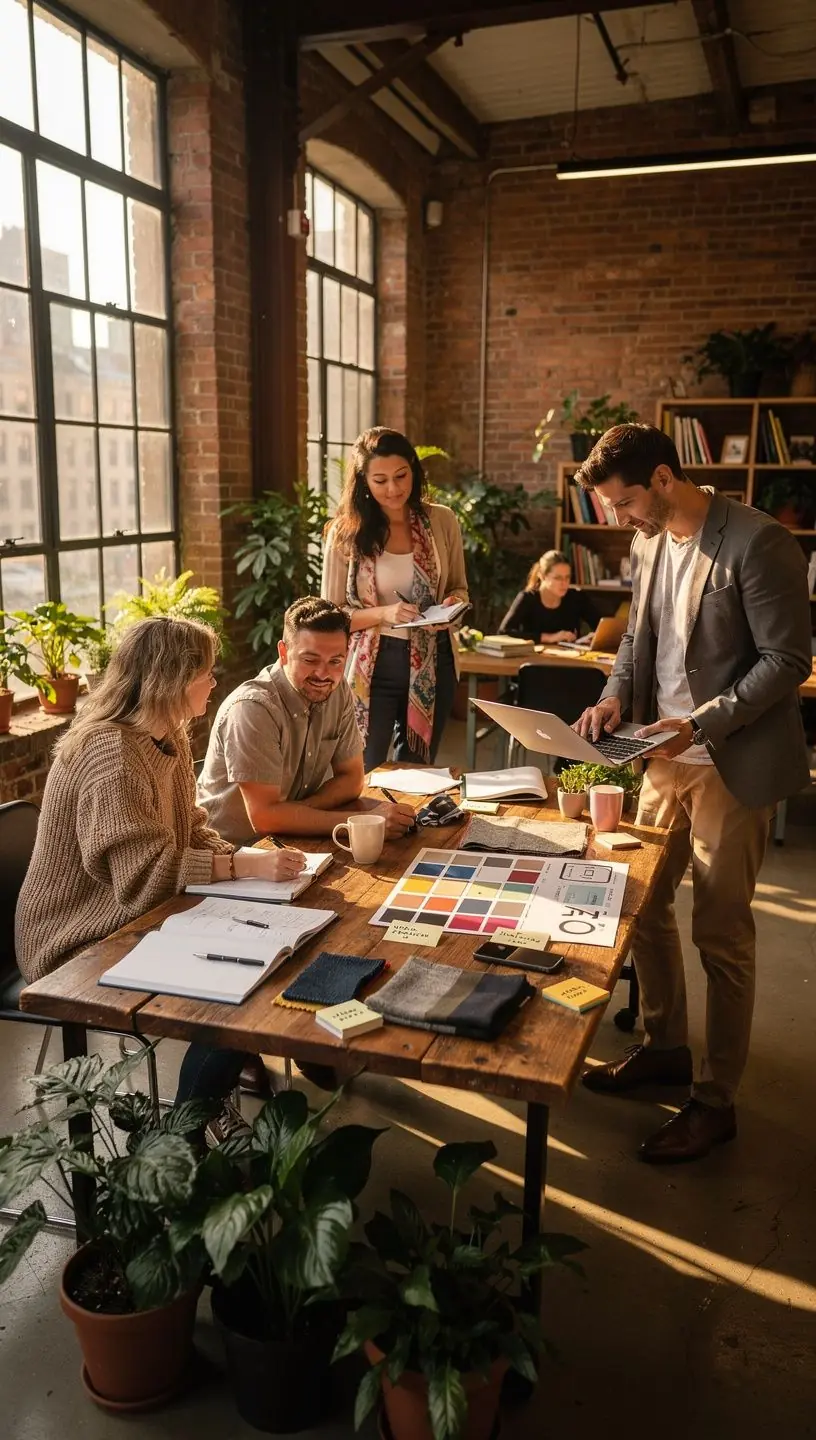 Просторный офис с эффективным размещением вывесок и навигационных знаков.